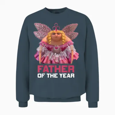 Despicable Me "gru in a Tutu" for Father's Day T-Shirt, Black, S Unisex Sweatshirt - Dark Heather