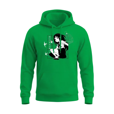 Retro-Chibi - Unisex Hoodie - Irish Green