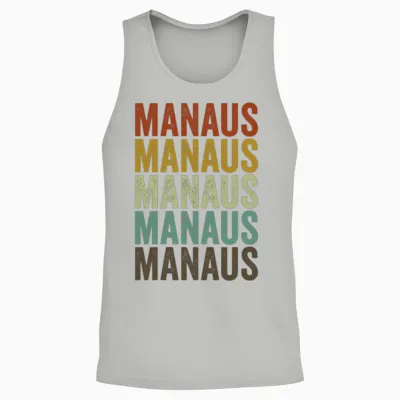 Manaus Brazil Retro Vintage Unisex Tank Top - Ash