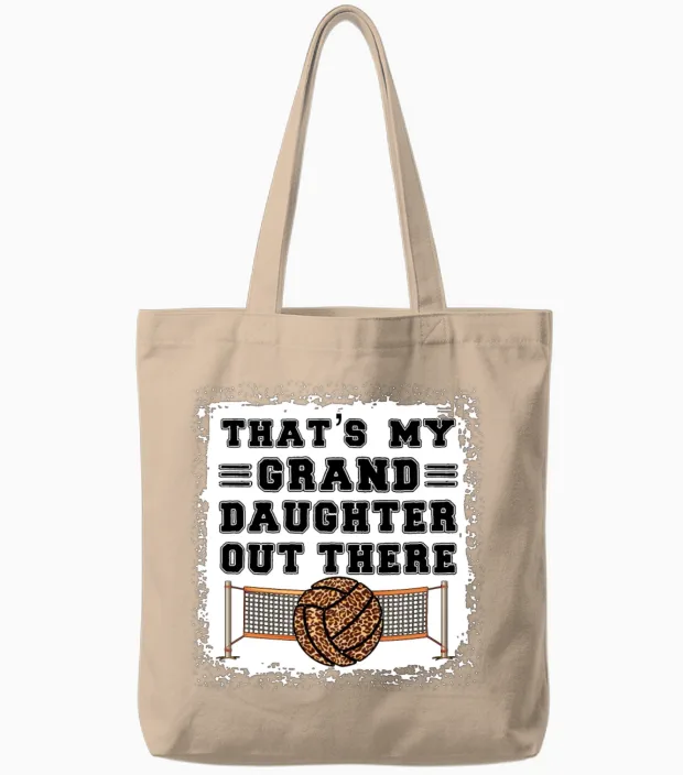 Grand Daughter Kids & Baby Gift Tote Bags in Natural