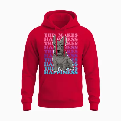 Scottish Terrier Dogs Dog Owner Unisex Hoodie - Red