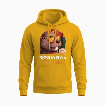 Bober Kurwa Polnisches Biber Funny Meme Bobr Ja Pierdole Unisex Hoodie - Gold