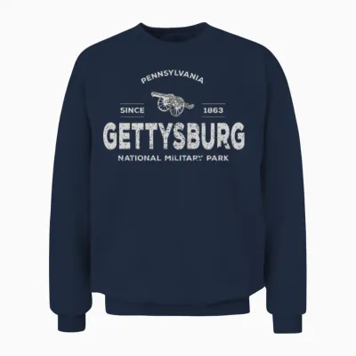 Gettysburg Park 1863 National Military Park Graphi Unisex Sweatshirt - Navy