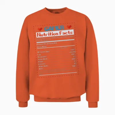 Gamer Clothes Funny Unisex Sweatshirt - Orange