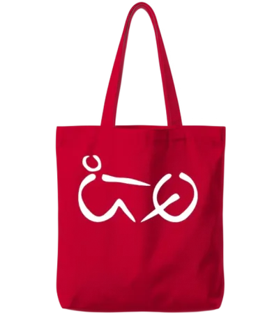 Rowing Ergo Logo Tote Bags - Red