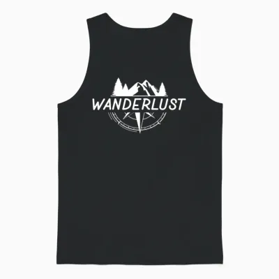 Hiking | Mountaineer | Wanderlust | Climbing Unisex Tank Top - Black
