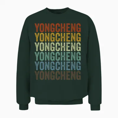 Yongcheng China Retro Vintage Unisex Sweatshirt - Forest