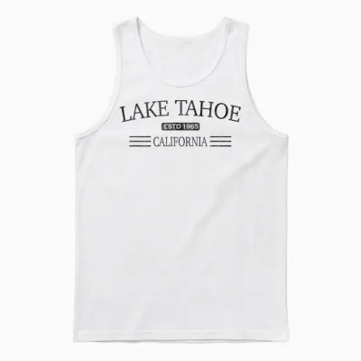 Lake Tahoe Californie - Lake Tahoe Ca Cv1x Unisex Tank Top - White