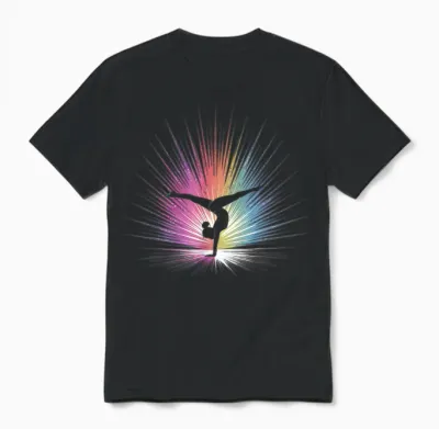 Gymnastik Geschenk Damen Mädchen Kinder Rhythmische Turnen Unisex T-Shirt - Black