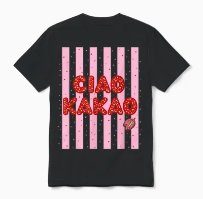Ciao Kakao Fun Kinder Frauen Unisex T-Shirt - Black