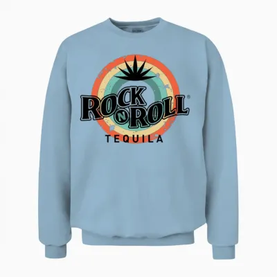 Rock N Roll Tequila Fifth Collection Unisex Sweatshirt - Light Blue