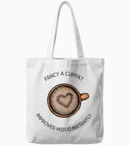 Fancy a Cuppa Tote Bags - White