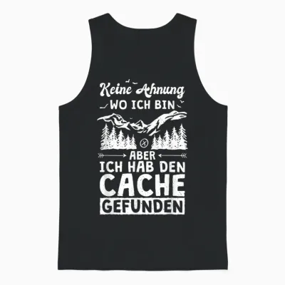 Geocaching Design Geocache Geocacher Gps Geocaching T-Shirt, Black Unisex Tank Top - Black