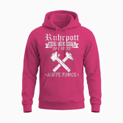Ruhrpott Heimatliebe Zeche Bergbau Glück Auf Pott T-Shirt, Black Unisex Hoodie - Heliconia
