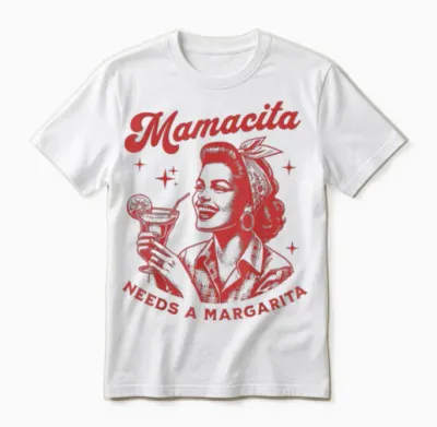 Mamacita Braucht Eine Margarita T-Shirt, White Unisex T-Shirt - White