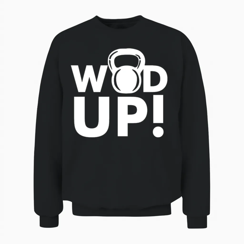 Crossfit Wod Up Unisex Sweatshirt in Black