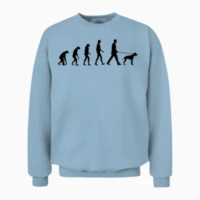 Evolution Dog Unisex Sweatshirt - Light Blue