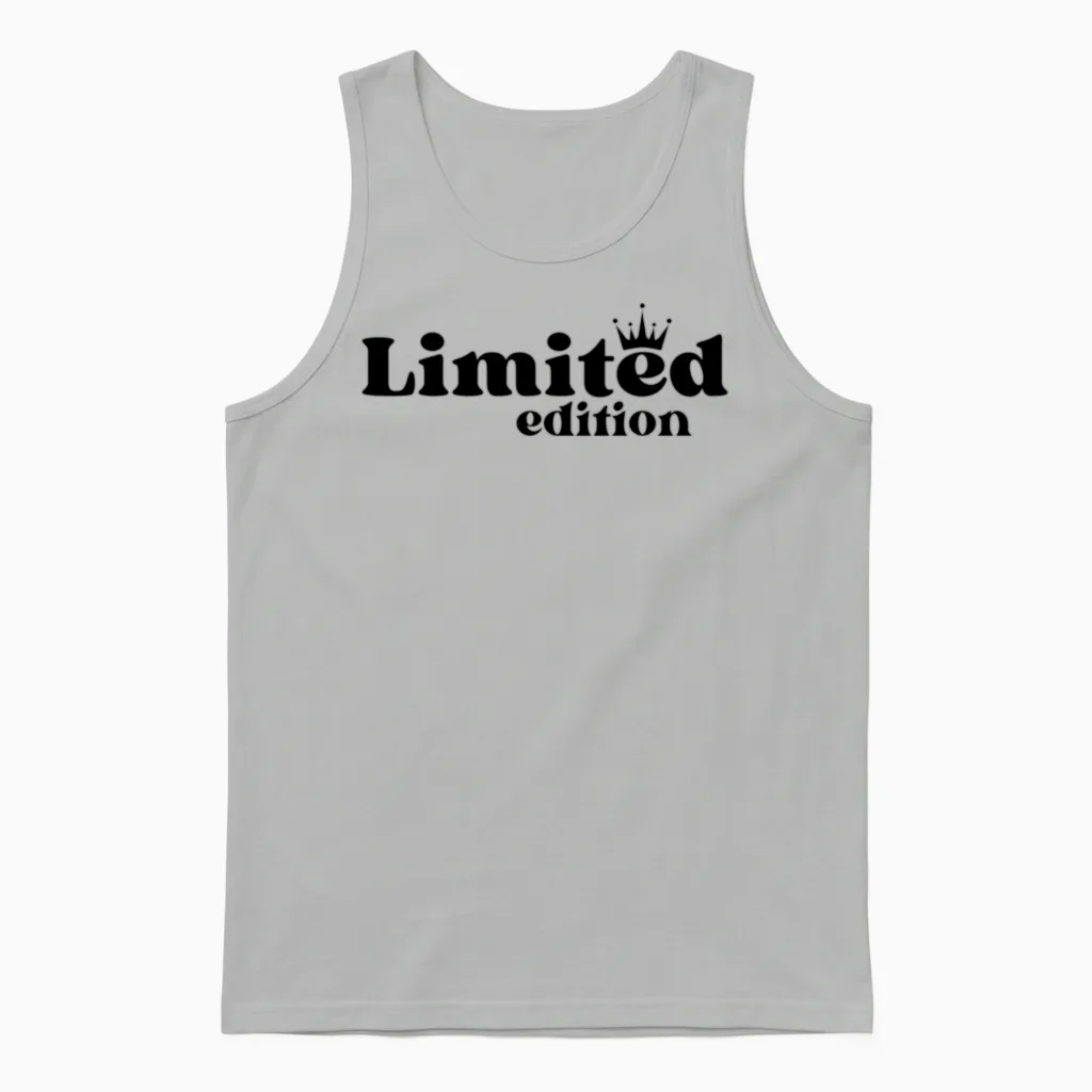 Retro Groovy Limited Edition Unisex Tank Top - Ash