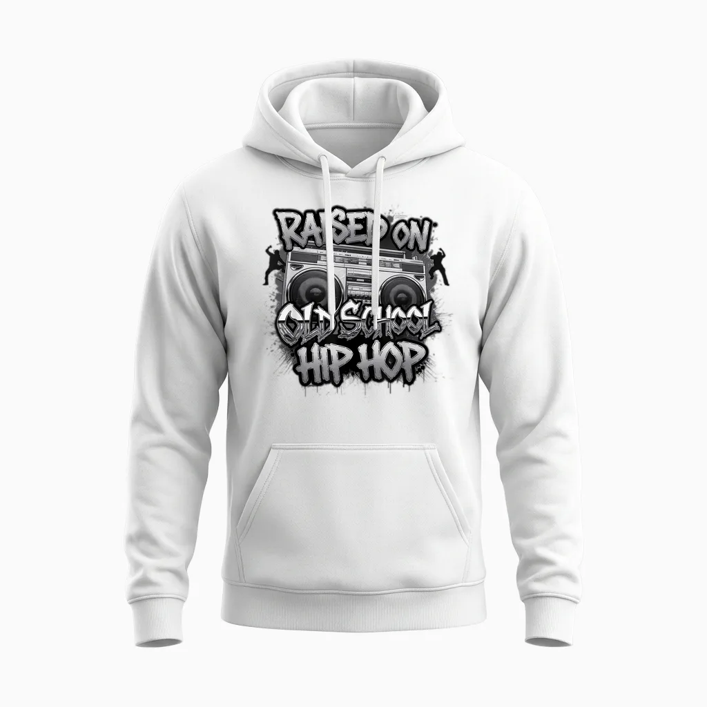 Hiphop Geschenk Für Jungs Mädchen Freestyle Graffiti Music Unisex Hoodie in White