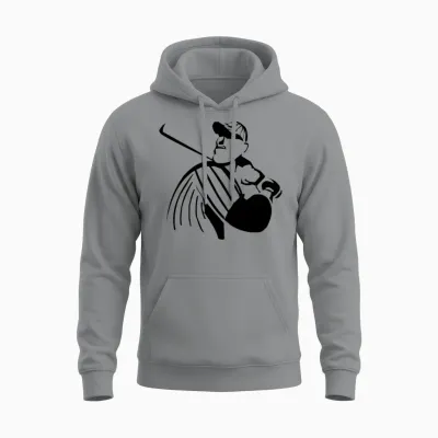 Baseball Batter Unisex Hoodie - Sport Grey
