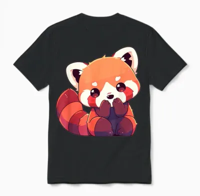 Red Panda Kleine Pandas Kleiner Roter Panda Unisex T-Shirt - Black