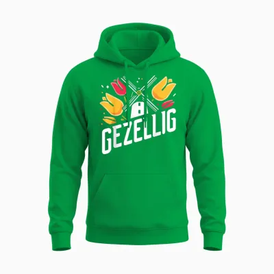 Gezellig Holland Holländisch Tulpe Niederlande Unisex Hoodie - Irish Green