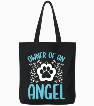 Grieving Dog Remembrance Dog Grief Pet Loss of Dog Tote Bags - Black