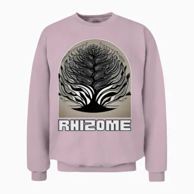 Green Thumbs Up Unisex Sweatshirt - Light Pink