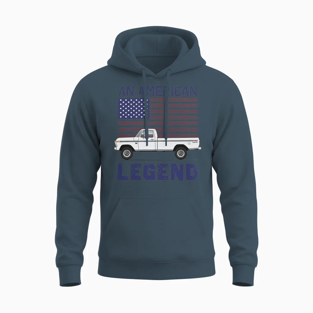 Legend Pure White Unisex Hoodie in Dark Heather
