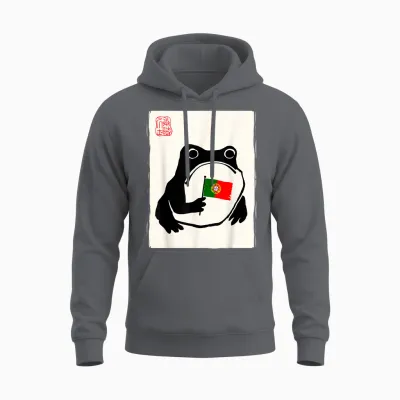 Drapeau Portugais Hommes Femmes Enfants Portugal Unisex Hoodie - Charcoal