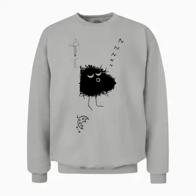 Woolly Beastie Fully Fed - Bestiolus Lanosus Unisex Sweatshirt - Ash