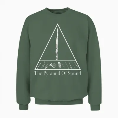 Funny Bassoon for Bassoonist Unisex Sweatshirt - Military Green