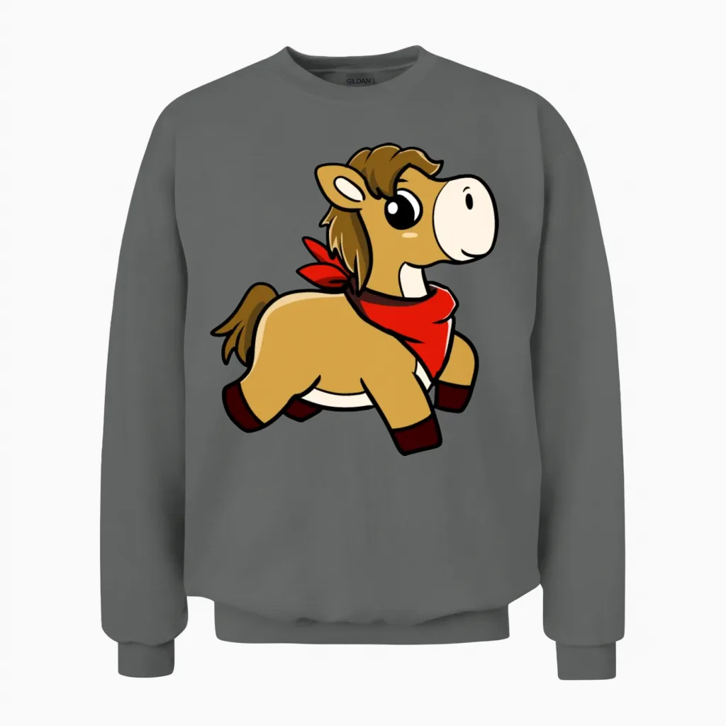 Bandana Horse - Lovers Unisex Sweatshirt in Graphite Heather