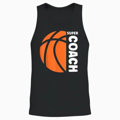 Super Entraineur Basket-Ball Sport Coach De Basket Unisex Tank Top - Black