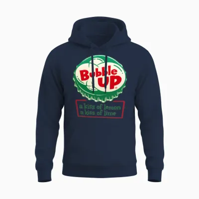 Retro Bubble Up Soda Unisex Hoodie - Navy