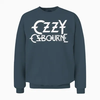 Ozzy Osbourne White Logo Unisex Sweatshirt - Dark Heather
