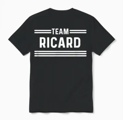 Team Ricard - Family Name Unisex T-Shirt - Black