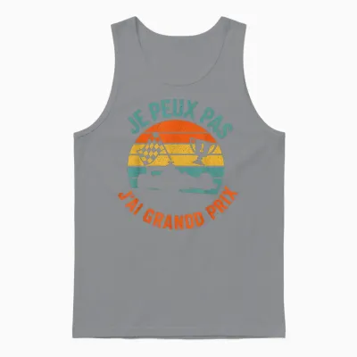 I Can Not I Have Grand Prix Sports Car Racing Unisex Tank Top - Sport Grey