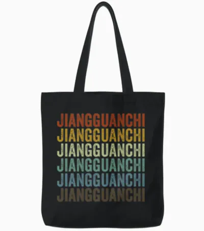 Jiangguanchi China Retro Vintage Tote Bags - Black