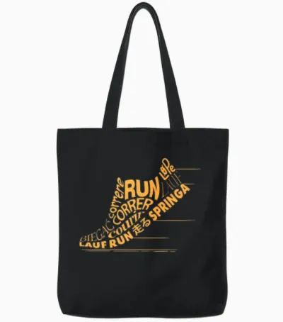 Funny Running Shirt Run Worldwide Cool Gift For Tote Bags - Black