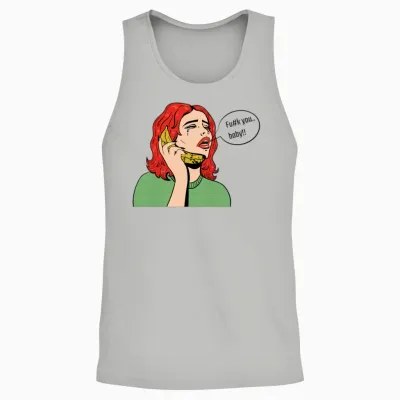 Retro Lady Unisex Tank Top - Ash