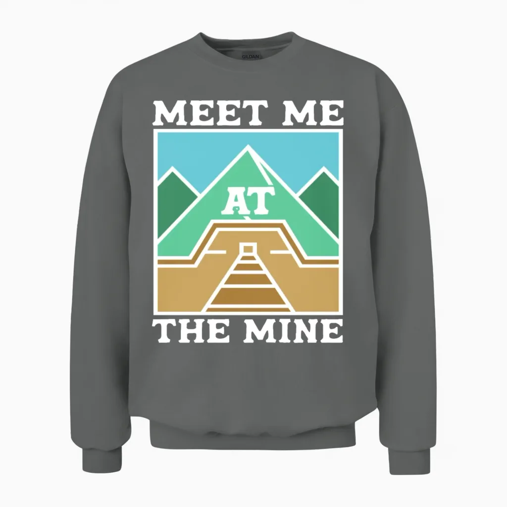 Coal Mining Coal Miner Unisex Sweatshirt in Graphite Heather