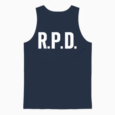 Resident Evil R.p.d. (a) Unisex Tank Top - Navy