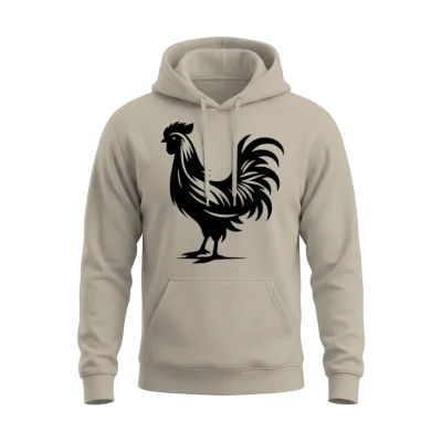 Cute Cock Pedigree Cock Large Plumage Unisex Hoodie - Sand