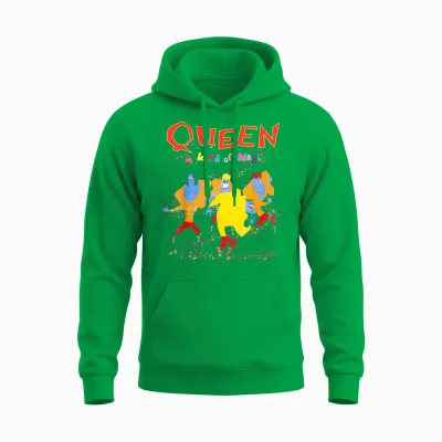 Queen Official Art of Magic T-Shirt, Black, S Unisex Hoodie - Irish Green