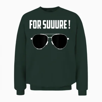 For Sure Emmanuel Macron Bezel Unisex Sweatshirt - Forest