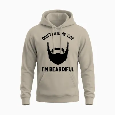 Beard Man Unisex Hoodie - Sand