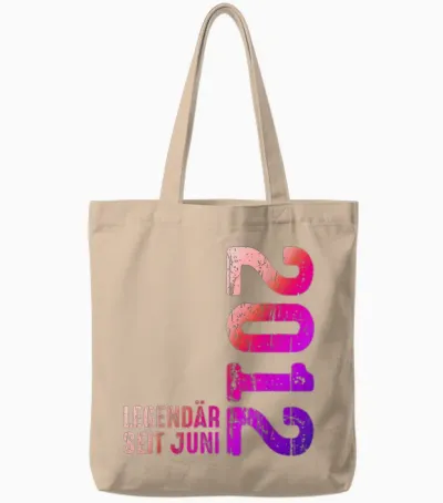 Limited Edition Juni 2012 Legendär Seit Juni 2012 Jahrgang Tote Bags - Natural