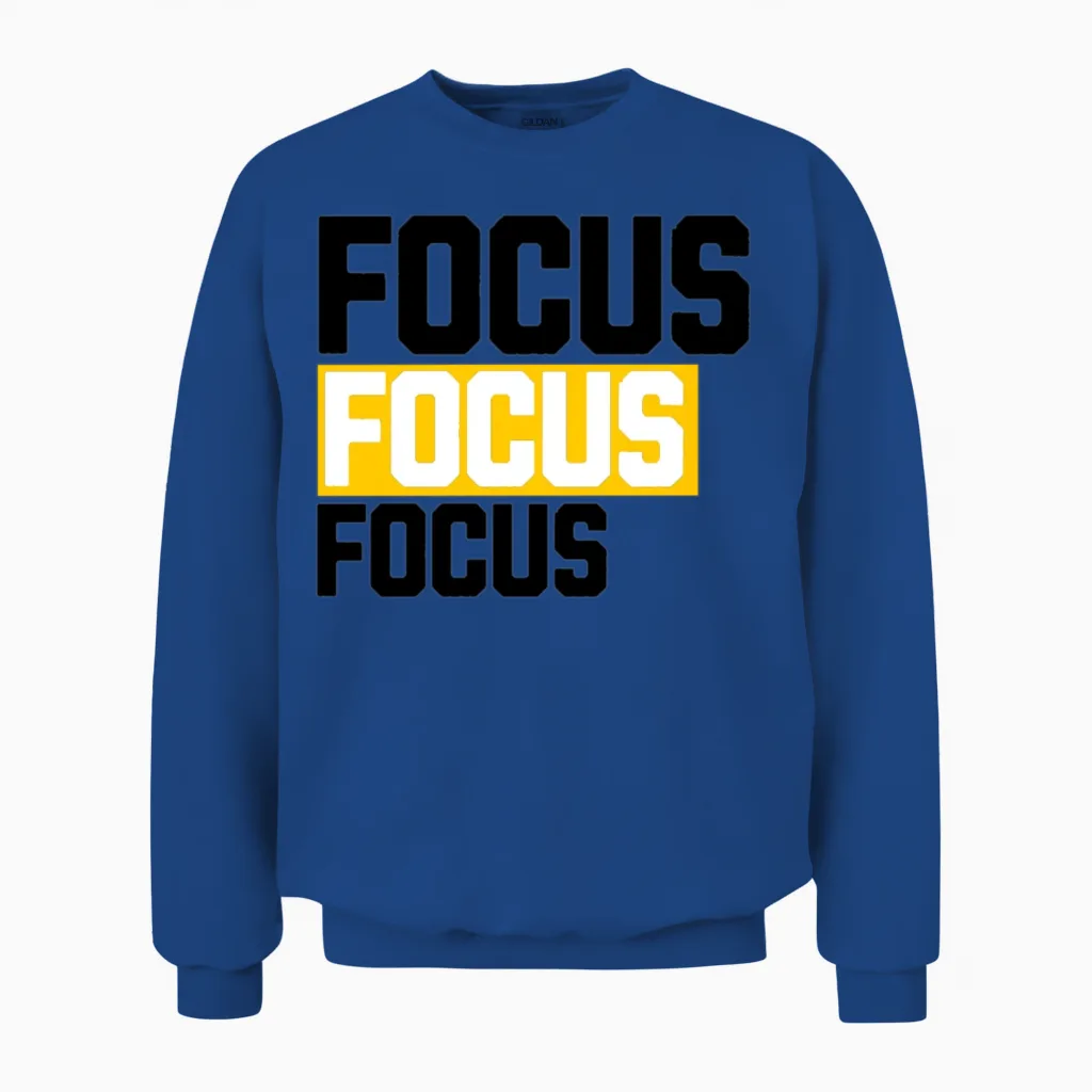 Focus Unisex Sweatshirt in Royal