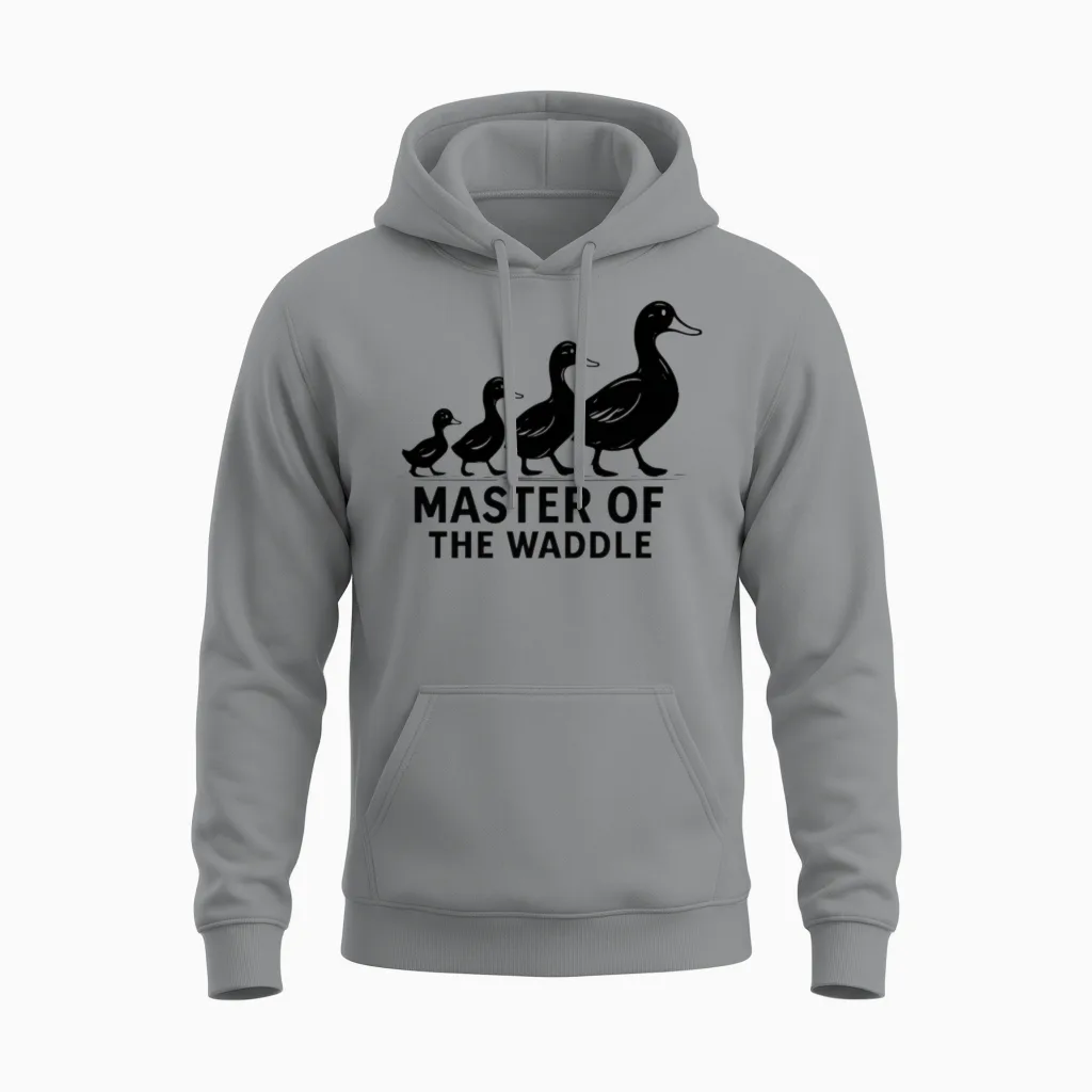 Master of the Waddle Duck Herding Unisex Hoodie in Sport Grey